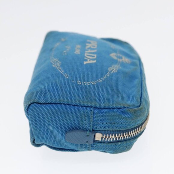PRADA Pouch Canvas Light Blue Auth - Picture 5 of 15